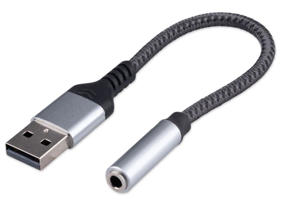 

Переходник Cablexpert CCA-UM3.5F-AL AM/Jack3.5(F), алюминий+нейлон.оплётка, 0.15м, пакет, CCA-UM3.5F-AL