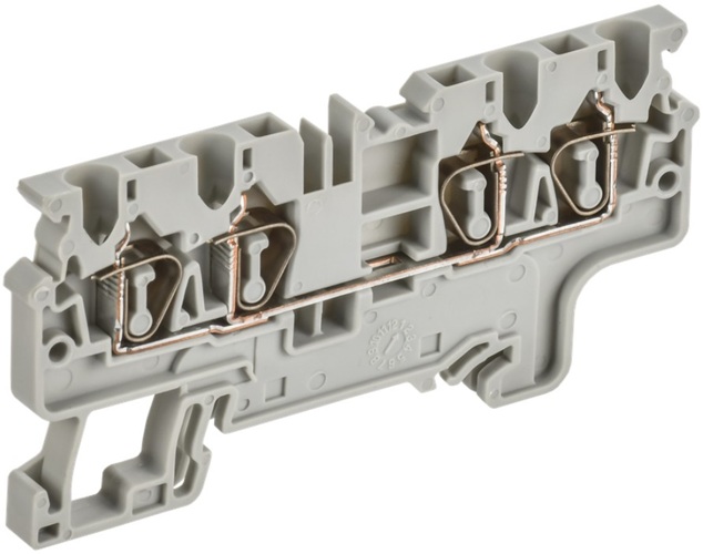 

Клемма пружинная IEK AF-CT40-00-4-K03-002 CX2.5-4 2,5мм2 четырехконтактная серая ARMAFIX, AF-CT40-00-4-K03-002