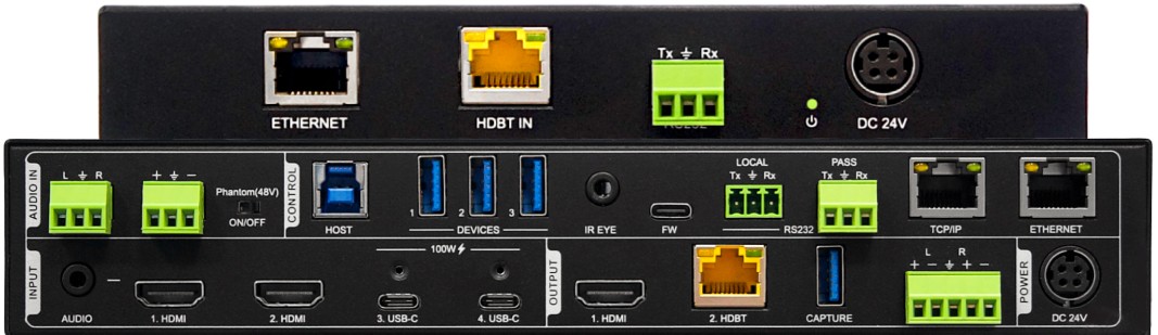 

Комплект Qtex QVP VP42T-KVM из 4x2 бесподрывного матричного KVM-коммутатора и приемника, видео до 4К60 (4:4:4), QVP VP42T-KVM