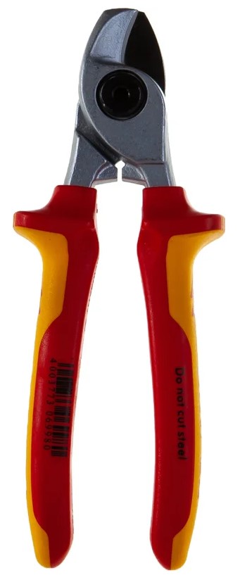 

Кабелерезы Knipex KN-9516165 VDE 1000В рез: кабель d 15мм (50кв.мм AWG 1/0) L-165мм диэлектрические хром. 2-компонентные рукоятки, KN-9516165