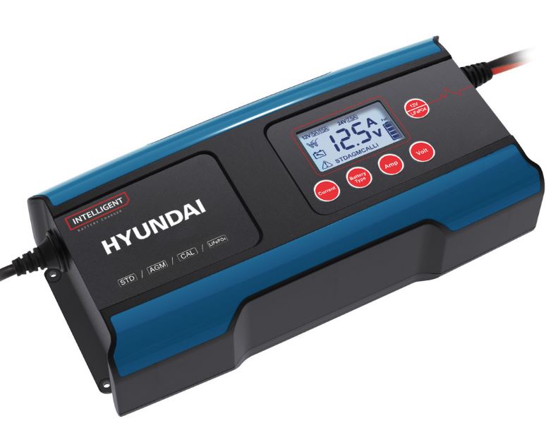 

Зарядное устройство автомобильное Hyundai HY 1510 АКБ: 280 Ач/инверторное/LCD-дисплей/сине-черный, HY 1510