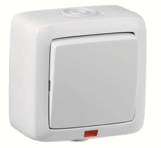 Изображение товара Переключатель одноклавишный HEGEL ВА16-262 для домашнего освещения