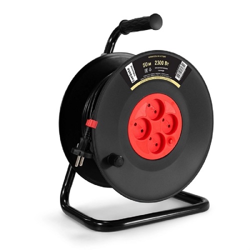 

Удлинитель Exegate ECS-10-2-50 EX295745RUS на катушке industrial (4 евророзетки, IP20, 50м, защита от детей, защита от перегрузки, 2х1,0мм2, 10А/2.3кВ, ECS-10-2-50