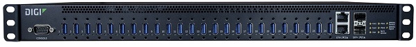 

Концентратор Digi AW24-G300 сетевой Anywhere USB Plus 24xUSB, 2x10/100/1000/10G (SFP+), 1xRS-232, multihost, 2xPSU, AW24-G300