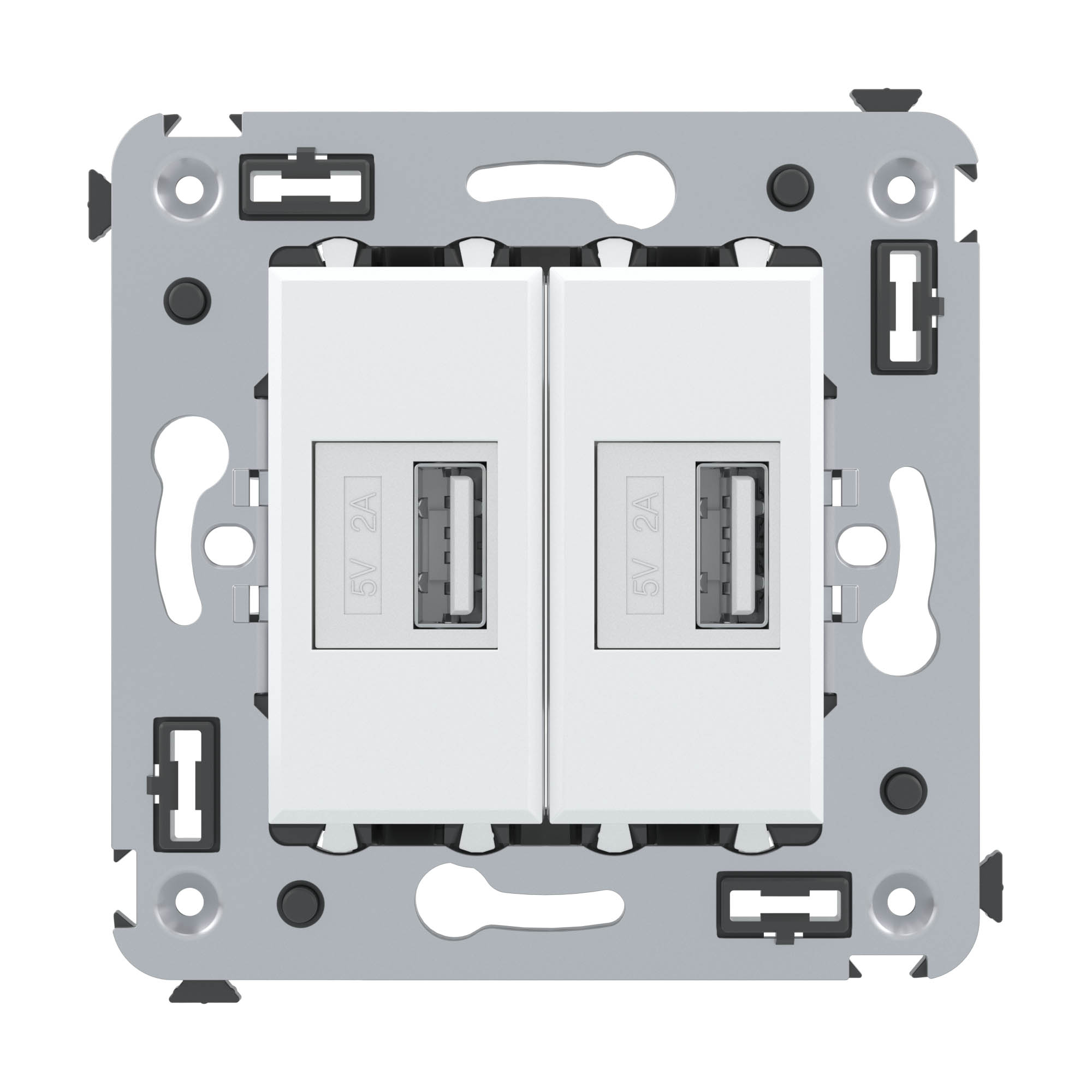 

Розетка DKC 4400543 в стену, USB зарядное устройство, "Белое облако", "Avanti", 4400543