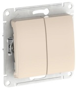 фото Выключатель двухклавишный Systeme Electric GSL000251S
