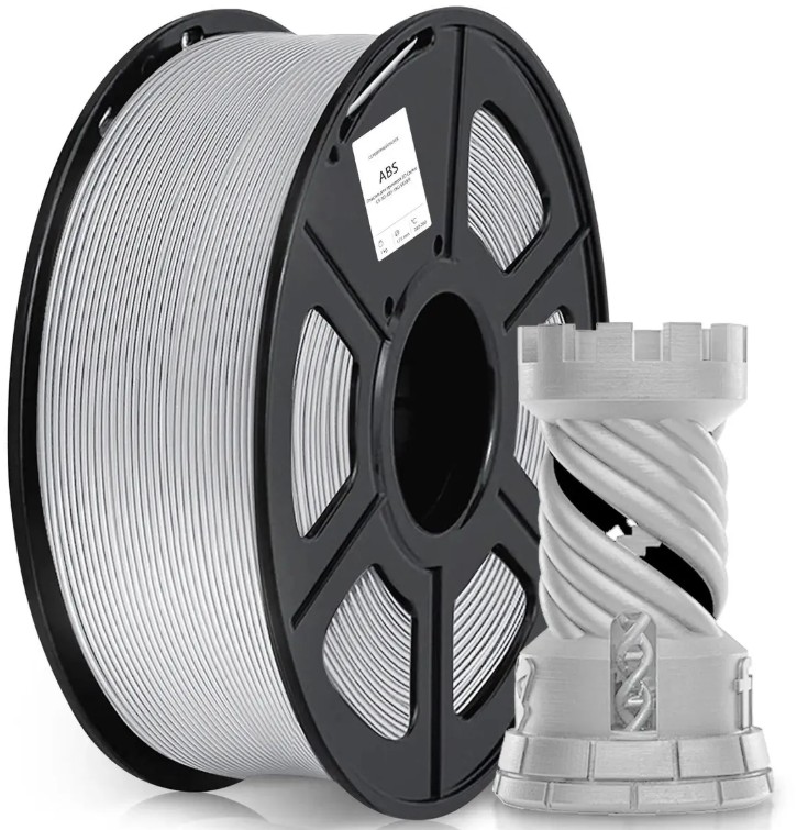 Пластик для принтера 3D ABS Cactus CS-3D-ABS-1KG-SILVER d1.75мм 1кг L386м 1цв.