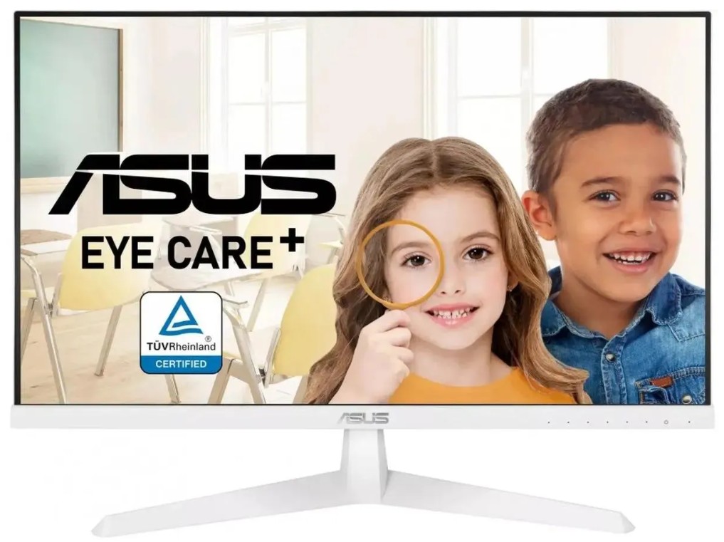 

Монитор 23,8" ASUS VY249HE-W 90LM06A4-B02A70 1920x1080 LED 16:9, IPS, 250cd, 1ms,178гр/178гр, VGA, HDMI, 75Hz, white, VY249HE-W