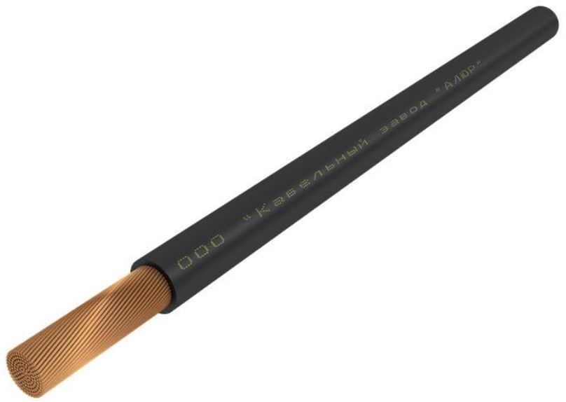 

Провод РЭК-Prysmian ПуГВ 1х1,0 ГОСТ, установочный, черный 100 м, ПуГВнг(А)-LS 1х1,0