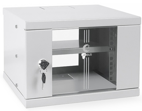 

Шкаф Cabeus WSC-4U настенный 10" 4U 326x300x225mm (ШхГхВ) дверь стекло, WSC-4U