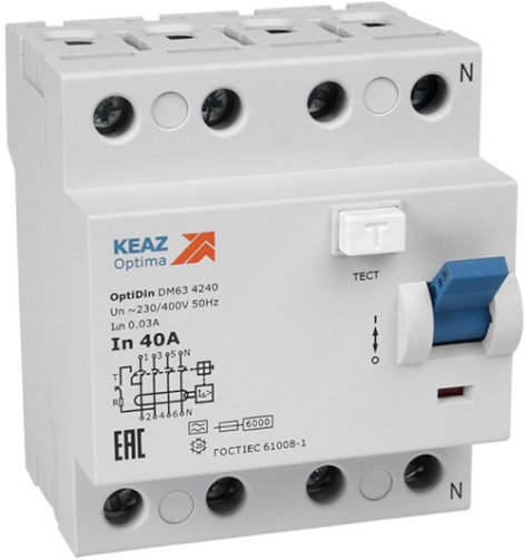 Изображение товара УЗО КЭАЗ 254301