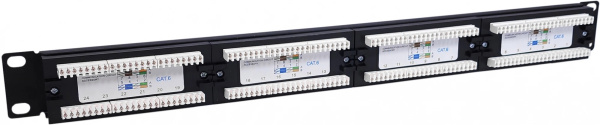 фото Патч-панель 19, 24xRJ45, UTP, Кат. 6 NTSS NTSS-PP-1U-24-UTP-RJ45-6-D в Красноярске
