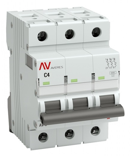 Изображение товара Автоматический выключатель EKF mcb6-DC-3-04C-av