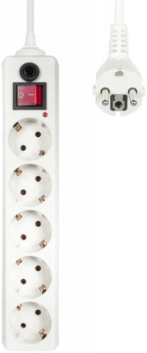 

Сетевой фильтр Buro 500SH-3-W 3м (5 розеток) белый (коробка), 500SH-3-W