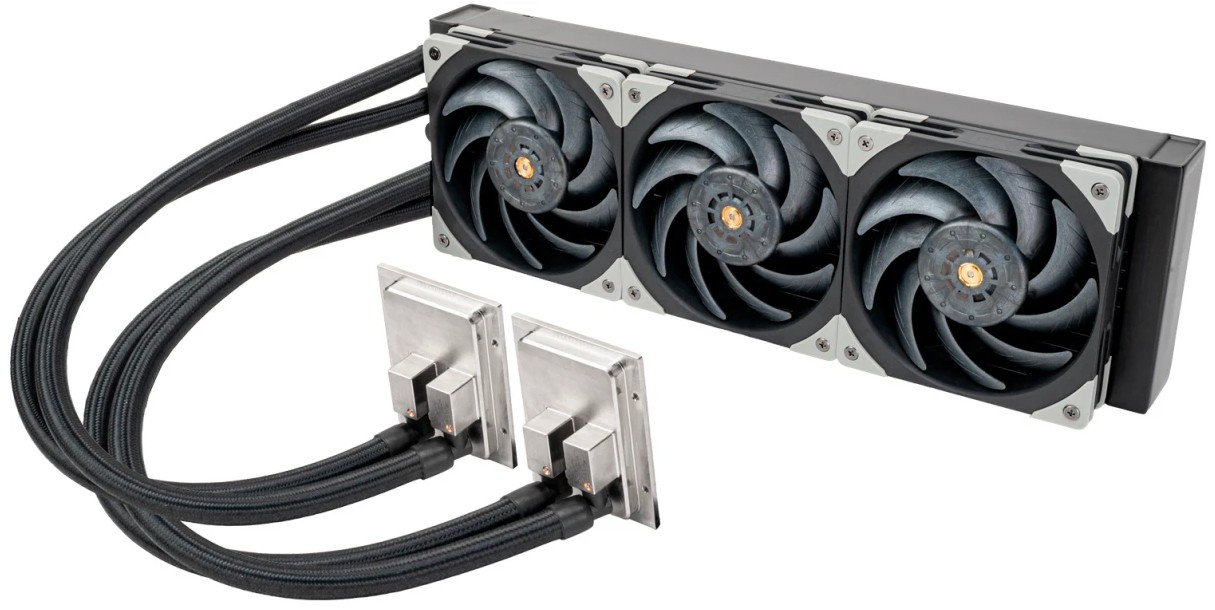 

Система охлаждения жидкостная SilverStone G53XE360PDD0020 LGA4677/SP3/SP5 (3*120mm, 800-3000rpm, 95.1CFM, 39.6dBa), G53XE360PDD0020