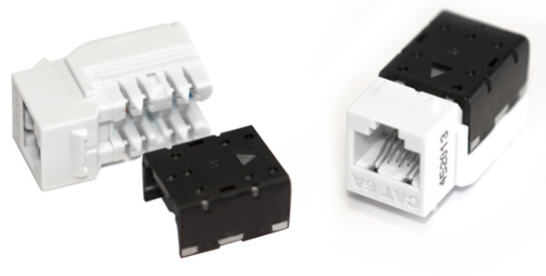 фото Вставка  Hyperline KJNE-8P8C-C6-90-WH в Ростове-на-Дону