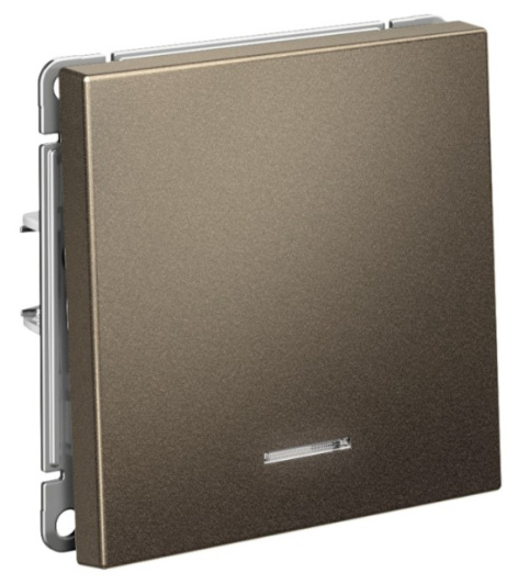 Изображение товара Выключатель одноклавишный с подсветкой Systeme Electric GAL000613S для дома и офиса