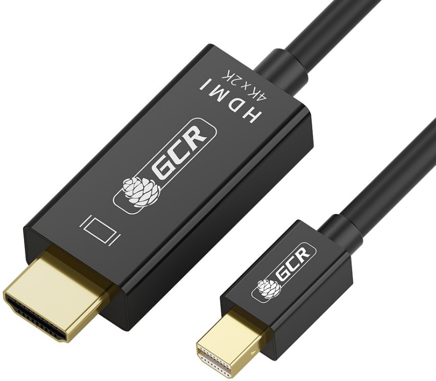 

Кабель-переходник Greenconnect GCR-55055 1.8m, mini DisplayPort/HDMI, M/M, черный, поддержка 4K, GCR-55055