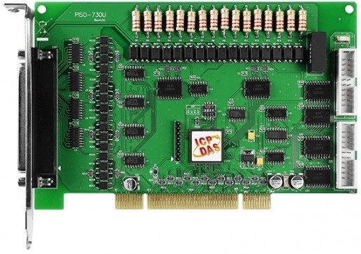 

Плата ICP DAS PISO-730U-5V CR Universal PCI Bus, 32-channel isolated digital I/O (Input Logic High: 5~12 V) & 32-channel TTL digital I/O board., PISO-730U-5V CR