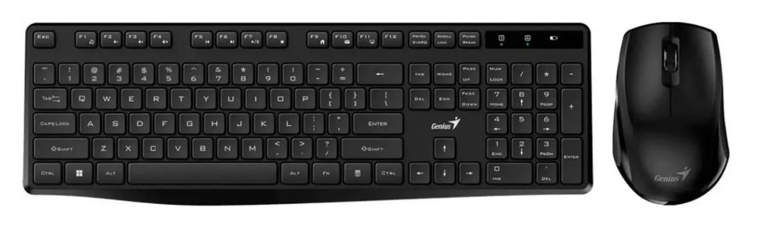 

Клавиатура и мышь Genius KM-8206S 31340017402 Black, silent (клавиатура KB-7200 и мышь NX-8006S), KM-8206S