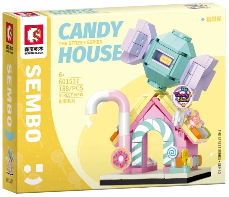 

Конструктор Sembo Block 601537 уличный магазин "Сладости", 188 деталей, 601537