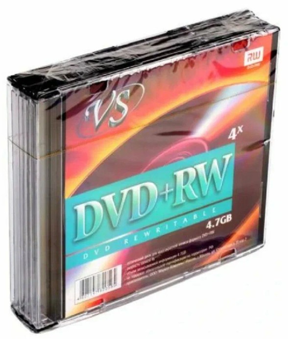 Диск DVD+RW VS VSDVDPRWSL501 4,7 GB 4x SL/5 (620618)