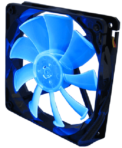 

Кулер GELID Wing 12 UV Blue 64,3 CFM 120х120х25 мм, 1500 об/мин, 12W (FN-FW12-15-B), Wing 12 UV Blue