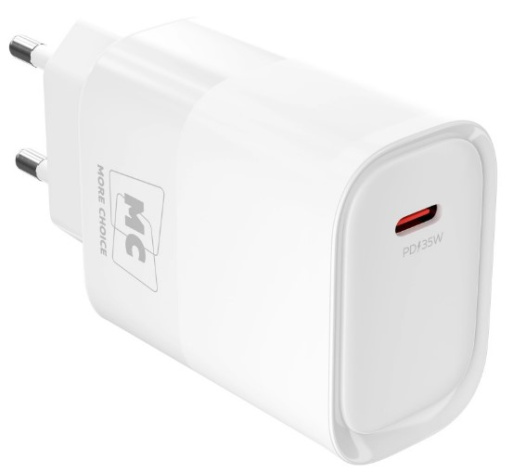 Изображение товара Зарядное устройство More Choice NC68a White быстрый адаптер Power Delivery