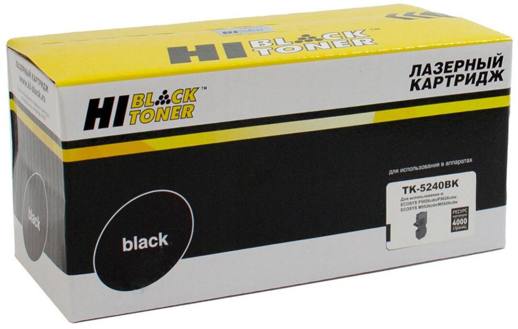 

Тонер-картридж Hi-Black 4100603144 (HB-TK-5240Bk) для Kyocera P5026cdn/M5526cdn, Bk, 4K, 4100603144