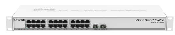 Изображение товара Коммутатор Mikrotik CSS326-24G-2S+RM 24Gigabit 2SFP+ управляемый L2