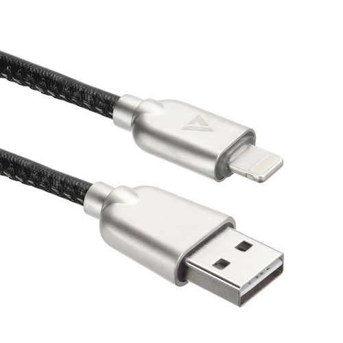 

Кабель интерфейсный ACD ACD-U926-P5B Allure Lightning; USB-A Кожа, 1м, черный, ACD-U926-P5B