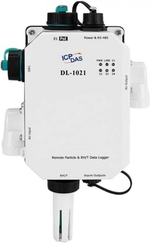 

Датчик температуры и влажности ICP DAS DL-1021 CR Remote PM1/2.5/10/CO/росы, с функцией регистрации показаний Ethernet/RS-485, PoE (RoHS), DL-1021 CR