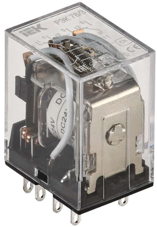 

Реле IEK RRP20-3-05-024D промежуточное 5А24В 3ПК РЭК78/3 без розетки, RRP20-3-05-024D