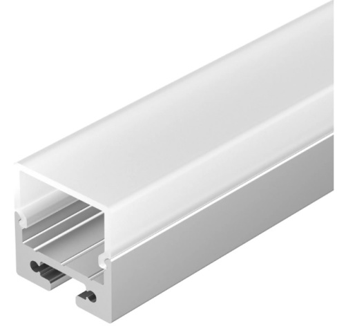 Изображение товара Профиль для световой подсветки Arlight SL-LINE-2011M-2500 ANOD+OPAL SQUARE 2500 мм