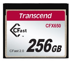 Изображение товара Карта памяти Transcend TS256GCFX650 256GB CFast 2.0 для профессиональной съемки
