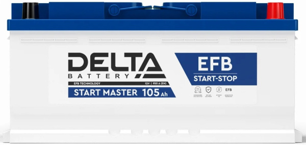 Изображение товара Аккумулятор Delta START MASTER EFB 12105 105Ah