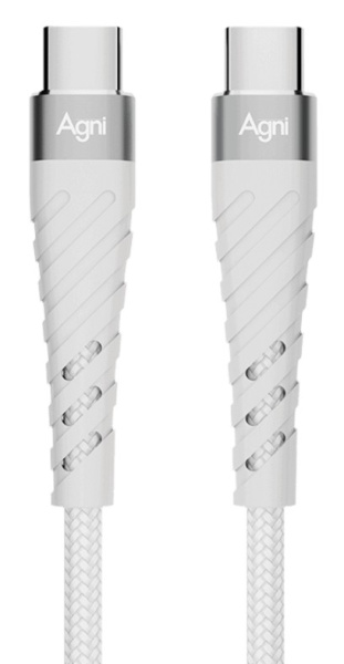Изображение товара Кабель AGNI UC412-24-100W-CC-white для USB-C