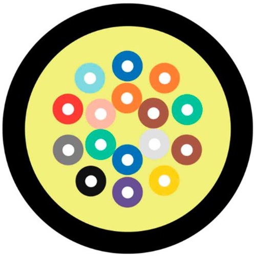 

Кабель волоконно-оптический 50/125, 16 волокон TELCORD FK-D-IN/OUT-50-16-HFFR-BK распределительный (Distribution), универсальный (IN/OUT), MM (OM2), H, FK-D-IN/OUT-50-16-HFFR-BK