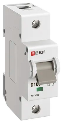 

Автоматический выключатель EKF mcb47125-1-100D 1P 100А (D) 15кА ВА 47-125 PROxima, mcb47125-1-100D