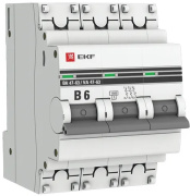 фото Автоматический выключатель  EKF mcb4763-3-06B-pro