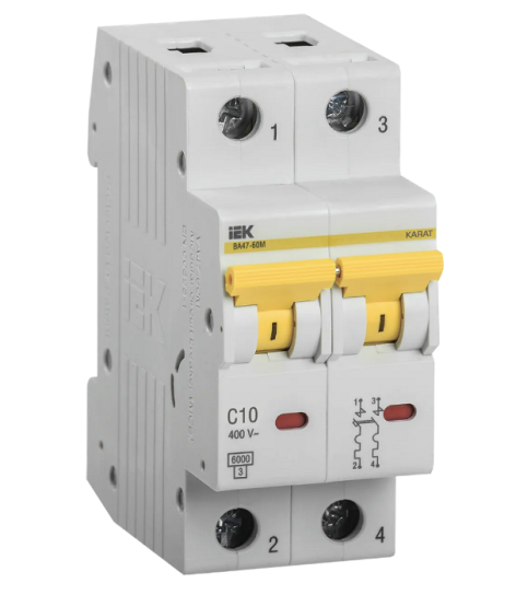 фото Автоматический выключатель модульный IEK MVA31-2-010-C в Красноярске