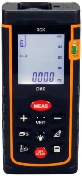 

Дальномер лазерный RGK D60 4610011870613, D60