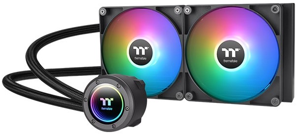 

Система охлаждения жидкостная Thermaltake TH280 V2 ARGB CL-W375-PL14SW-A LGA1151/1200/1700/AM4/AM5 (2*140mm fan, черный, Al+Cu, 500-1800rpm, 84.32CFM,, TH280 V2 ARGB