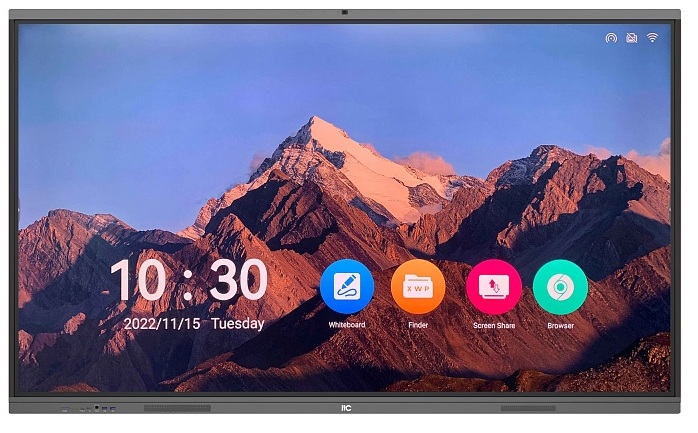 

Интерактивная панель ITC TV-75820 75'' 4K 4core A55 2core Mali-G52MP2, 4GB, 32GB, Android 11, TV-75820
