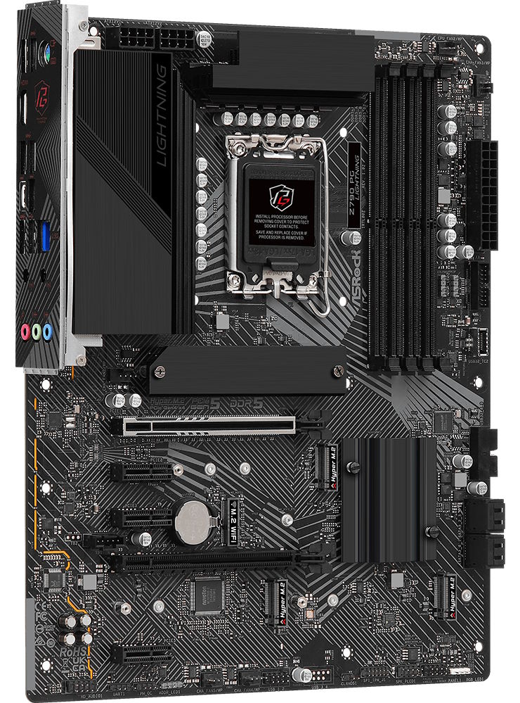 

Материнская плата ATX ASRock Z790 PG LIGHTNING (LGA1700, Z790, 4*DDR5 (7200), 4*SATA 6G RAID, 4*M.2, 5*PCIE, 2.5Glan, HDMI, USB Type-C, 6*USB 3.2, USB, Z790 PG LIGHTNING
