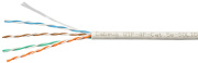 фото Кабель витая пара U/UTP 5e кат. 4 пары  Cabeus UTP-4P-Cat.5e-SOLID-GY-LIGHT-100