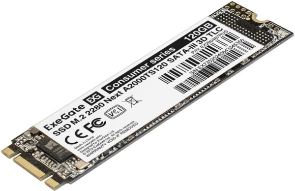фото Накопитель SSD M.2 2280 Exegate Next A2000TS120 в Красноярске 120 ГБ