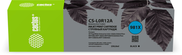Изображение товара Картридж Cactus CS-L0R12A для HP 556dn и 586dn черный струйный