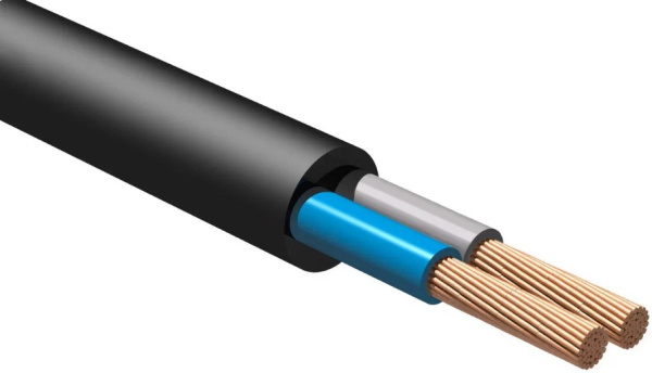 Изображение товара Кабель ККЗ КГтп-ХЛ 2х2. 5 ГОСТ - гибкий кабель для улицы и помещений 5м