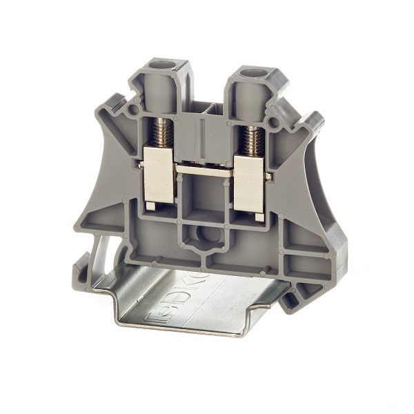 

Клемма проходная DKC TUR-6 винтовой зажим, 2 точки подключения, 6 кв.мм, серая, "Nuputuk", TUR-6